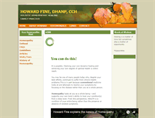 Tablet Screenshot of howardfine-homeopathy.com